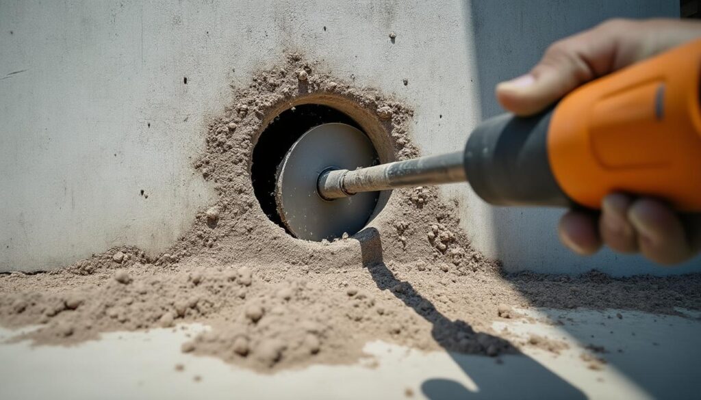 Tout savoir sur le perçage d’un mur en béton de maison pour un goujon