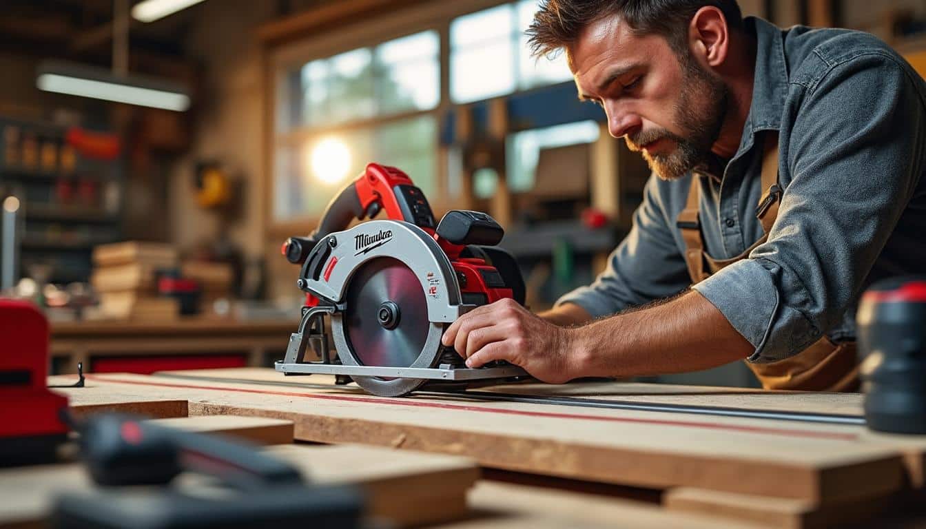 Illustration: Comprendre les spécificités techniques des scies circulaires Milwaukee