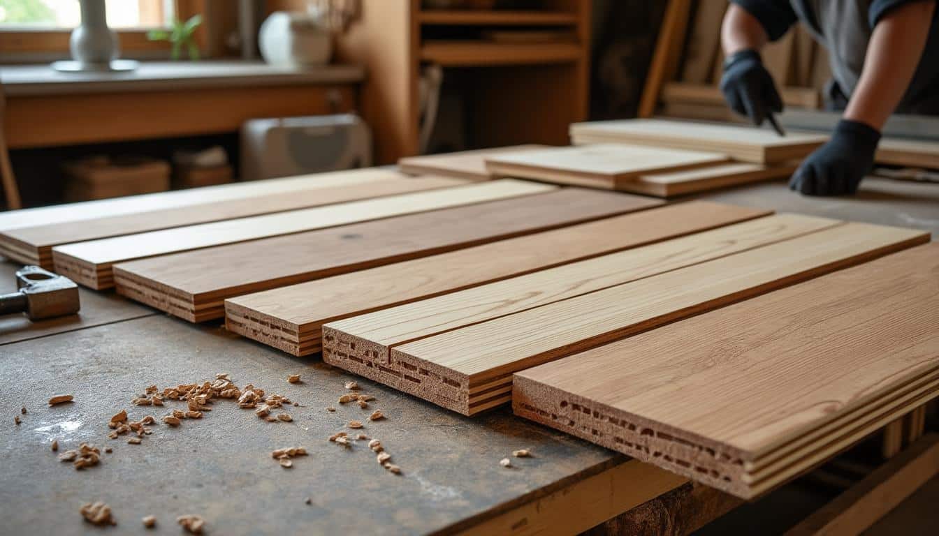 Illustration: Les différents types de parquet et leurs besoins particuliers en découpe