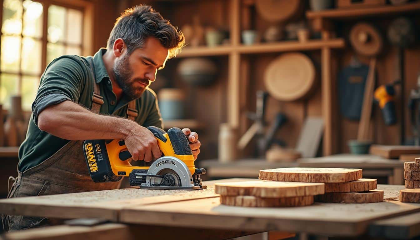 Illustration: Pourquoi opter pour la scie plongeante Dewalt 54V dans vos découpes professionnelles ?