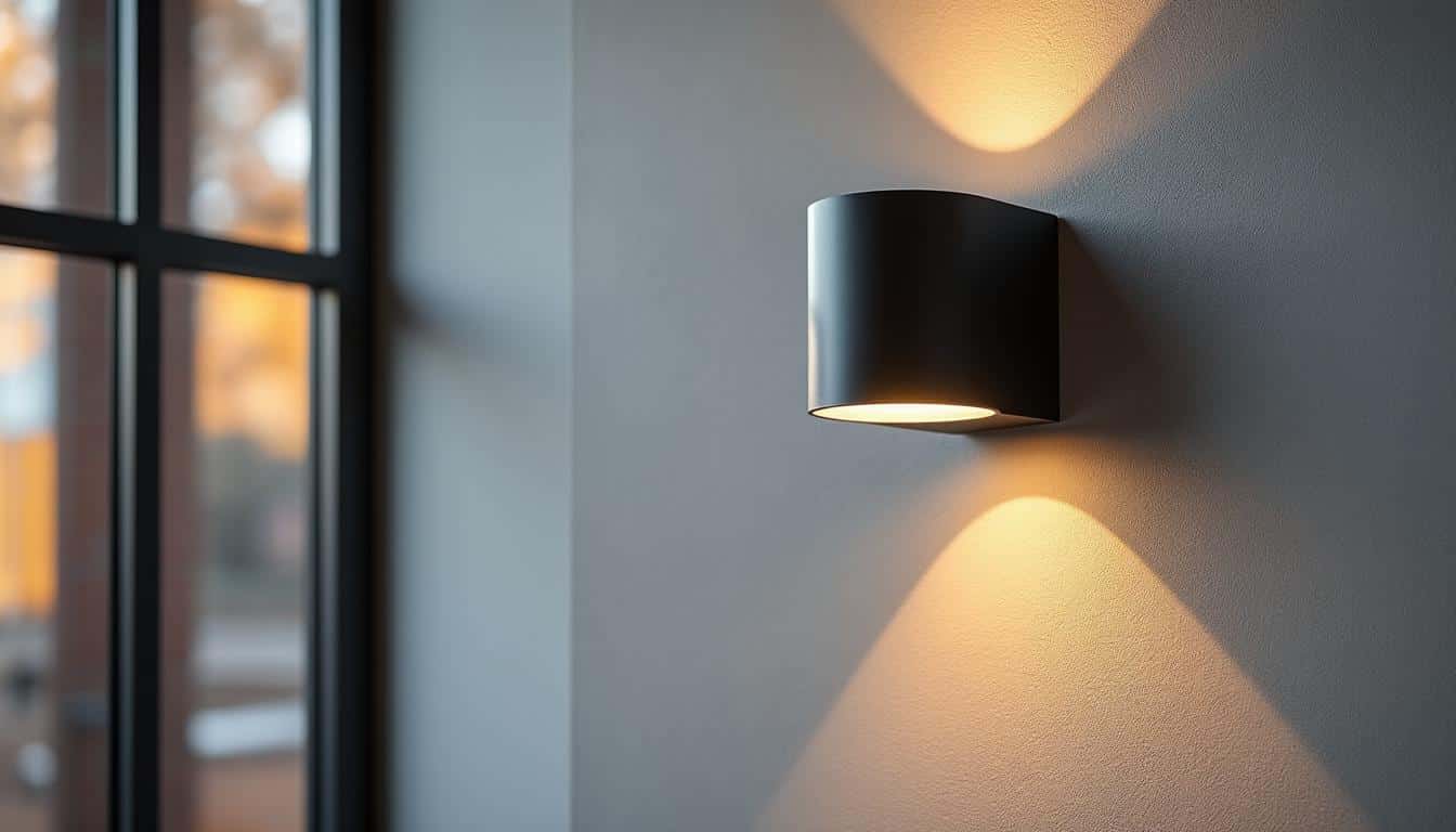 Illustration: Les caractéristiques essentielles et matériaux des appliques murales noires