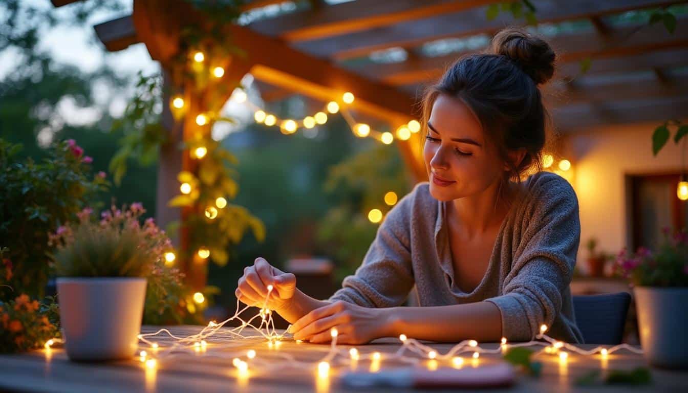 Comment accrocher une guirlande lumineuse en extérieur facilement et durablement