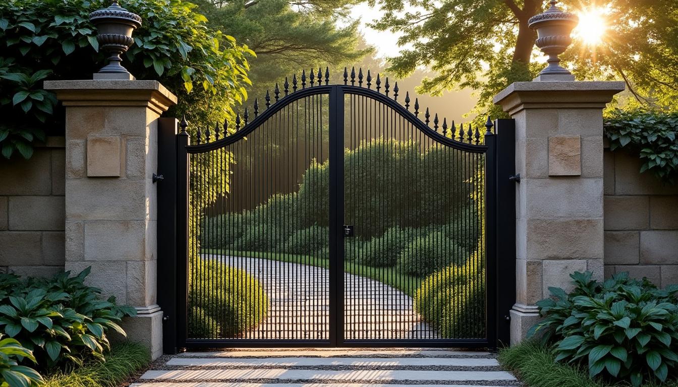 Illustration: Les matériaux et finitions pour sublimer votre portail en acier ou fer forgé