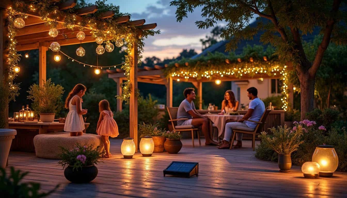 Illustration: Comment fonctionne la décoration solaire grâce à l’énergie captée