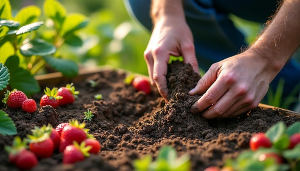 Engrais naturel pour fraisiers : conseils pour une croissance saine
