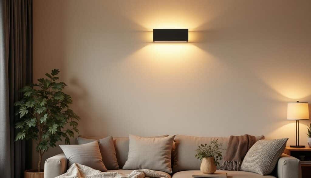 Applique murale noire et dorée : élégance et lumière raffinée