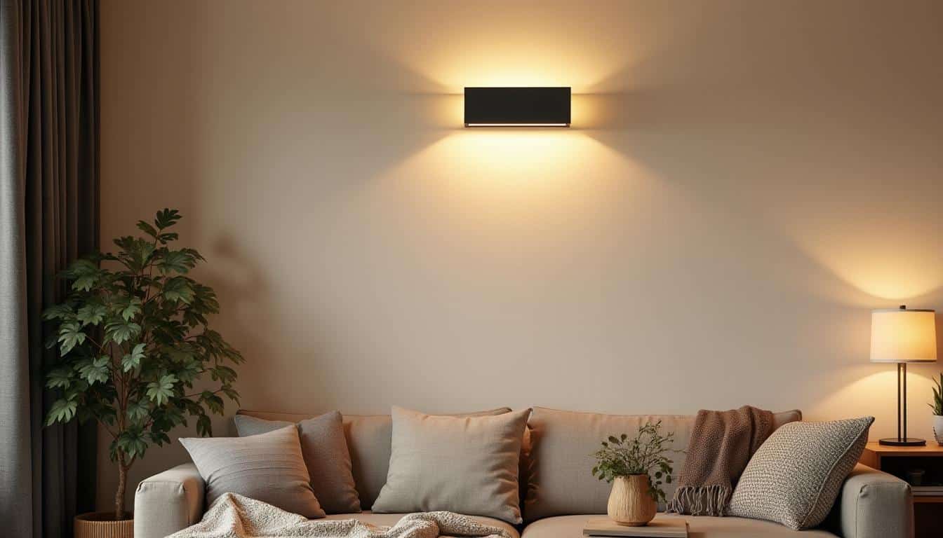 Applique murale noire et dorée : élégance et lumière raffinée