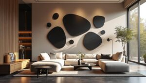 Déco murale en métal noir : élégance et modernité pour votre intérieur