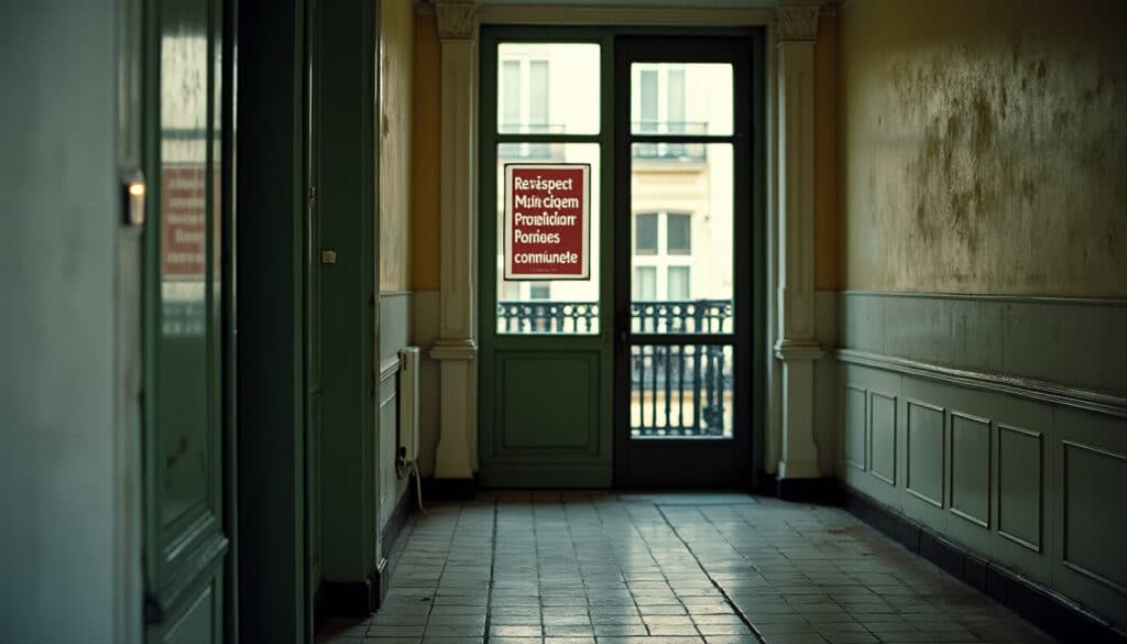 Affiche de respect des parties communes : clé d’une copropriété harmonieuse