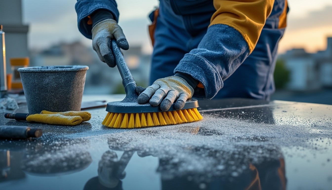 Illustration: Qu’est-ce qu’une brosse pour l’entretien des toitures ?