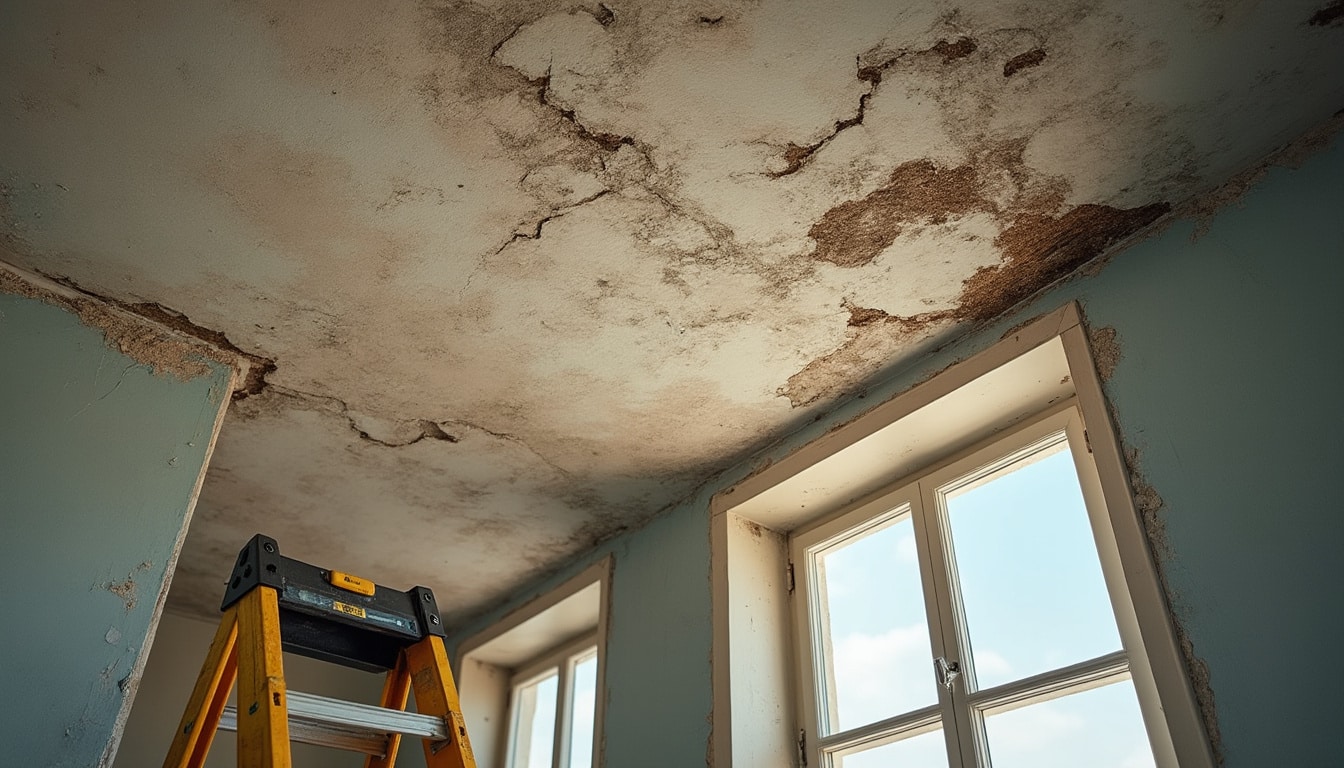 Plafond qui s’écaille : causes principales et solutions efficaces