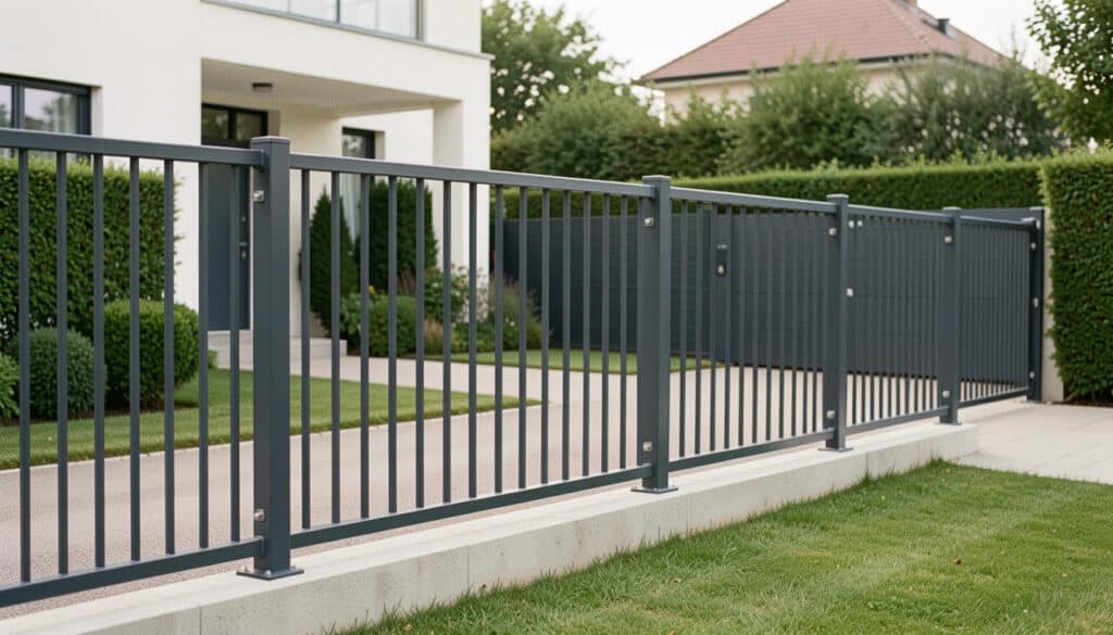 Clôture barreaudée : sécurité, design et durabilité