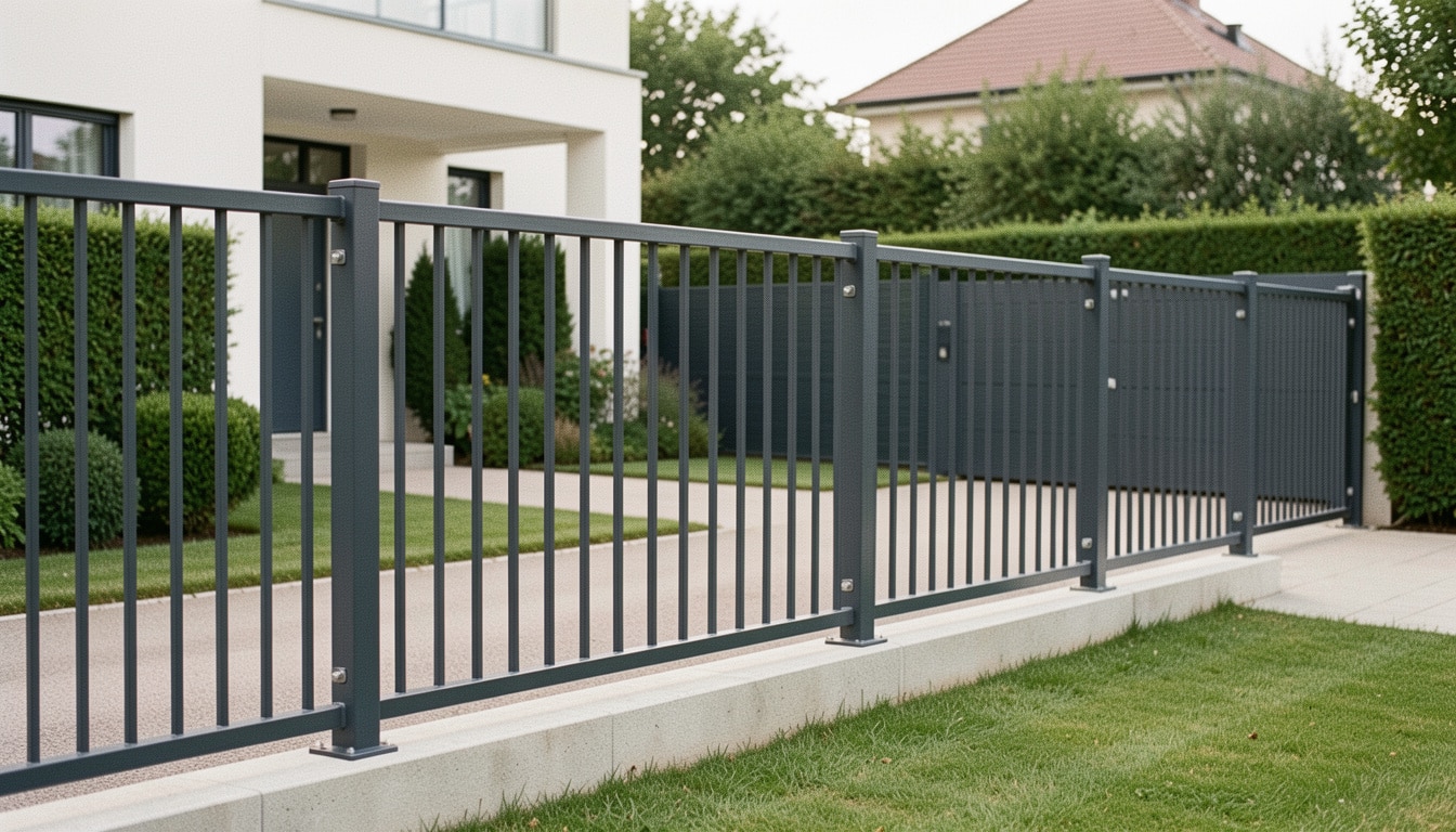 Clôture barreaudée : sécurité, design et durabilité