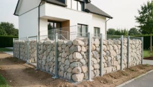 Prix d’une clôture en gabion : budget, pose et options