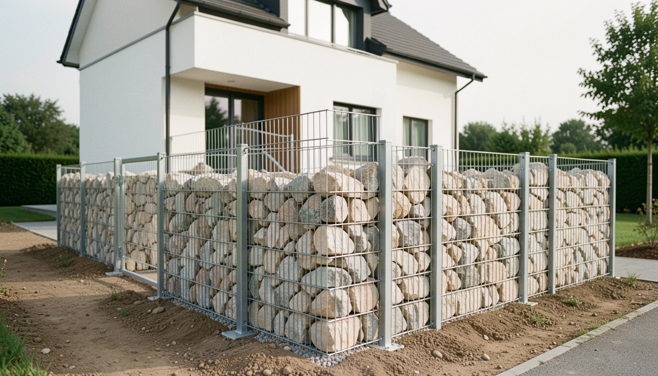 Prix d’une clôture en gabion : budget, pose et options